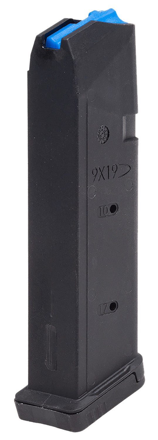 Leapers RBTGL917 9mm Glock 17rd Black Polymer Magazine