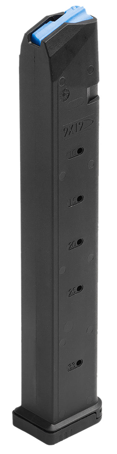 Leapers RBTGL933 9mm Glock 33rd Black Polymer Magazine