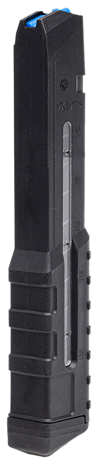 Leapers RBTPD933 9mm Glock 33rd Windowed Black Polymer Magazine