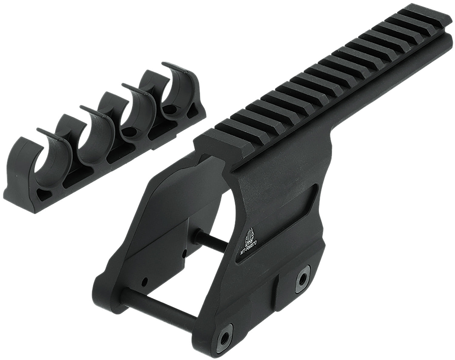 UTG MT-RM870 Remington 870 12 Gauge Optic Mount Picatinny Top Rail with Ammo Carrier