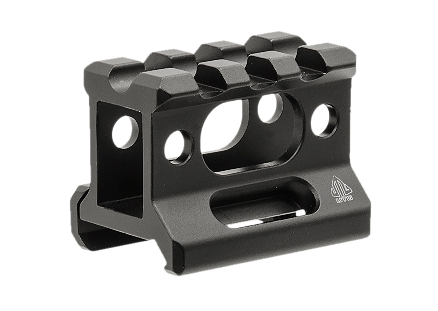Leapers MTRSX1S 1.57 Inch 3-Slot Picatinny Riser Mount Black Anodized Aluminum