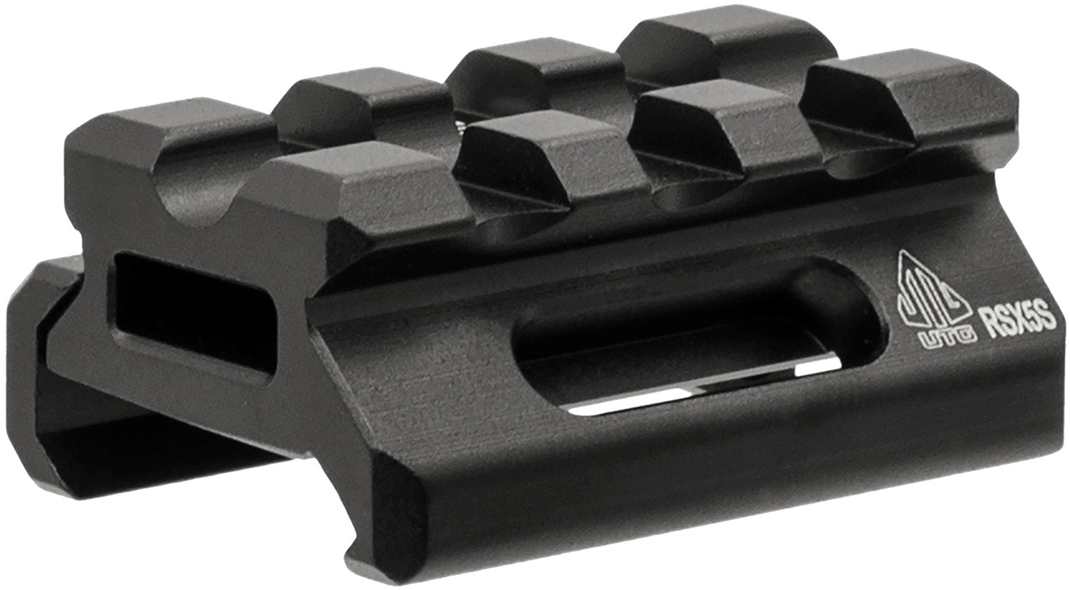 Leapers MTRSX5S Short Picatinny Riser Mount Matte Black Anodized Aluminum
