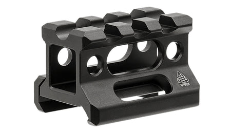 Leapers MTRSX8S Short Picatinny Riser Mount 0.83in Saddle Matte Black Anodized