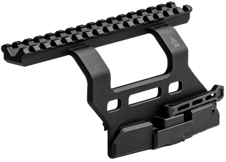 Leapers MTUAK01 QD AK Side Rail Mount 6.69" Matte Black Anodized 6061-T6 Aluminum