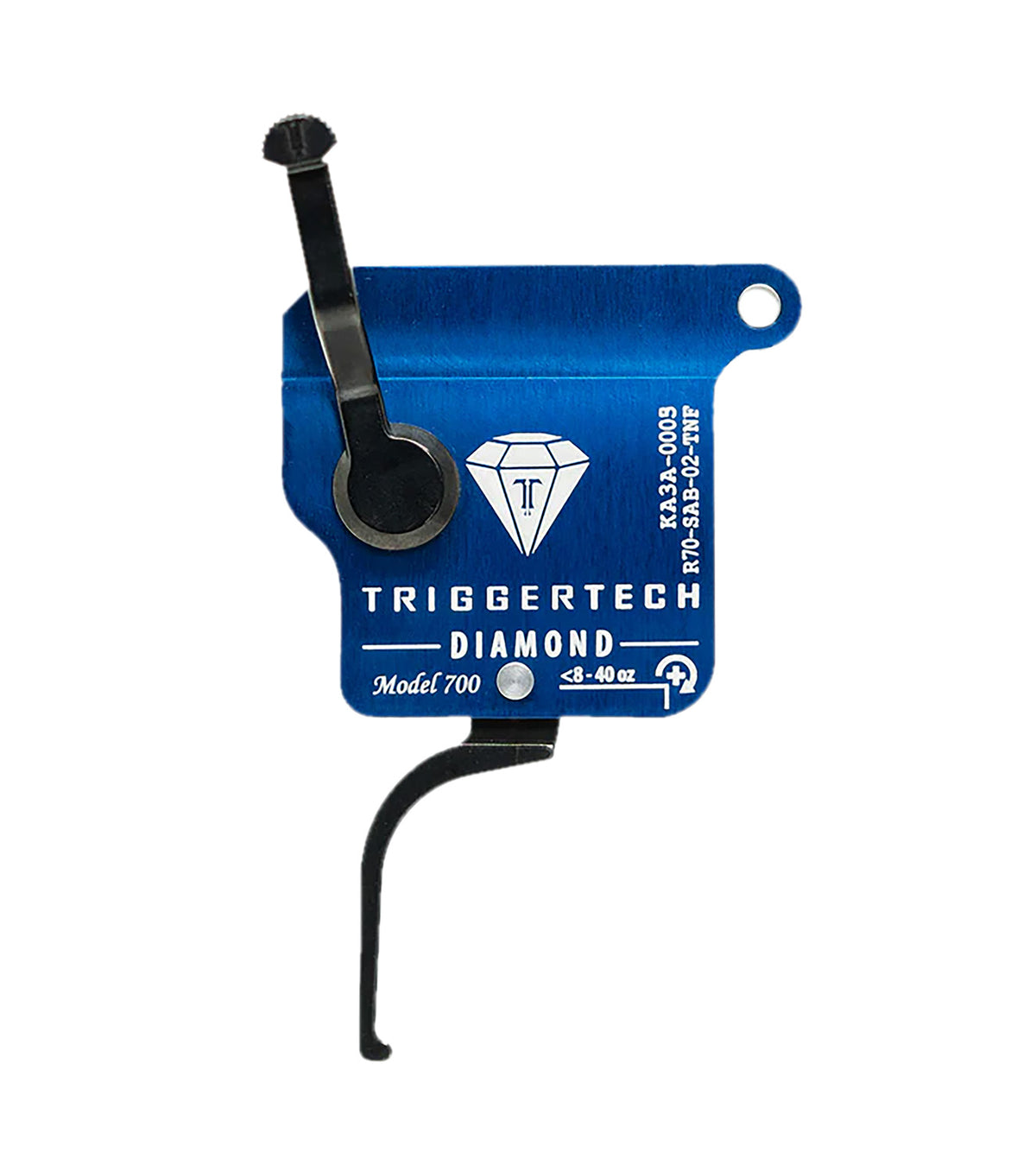 TriggerTech Remington 700 Diamond Black Straight Flat Drop-In Trigger Right Hand