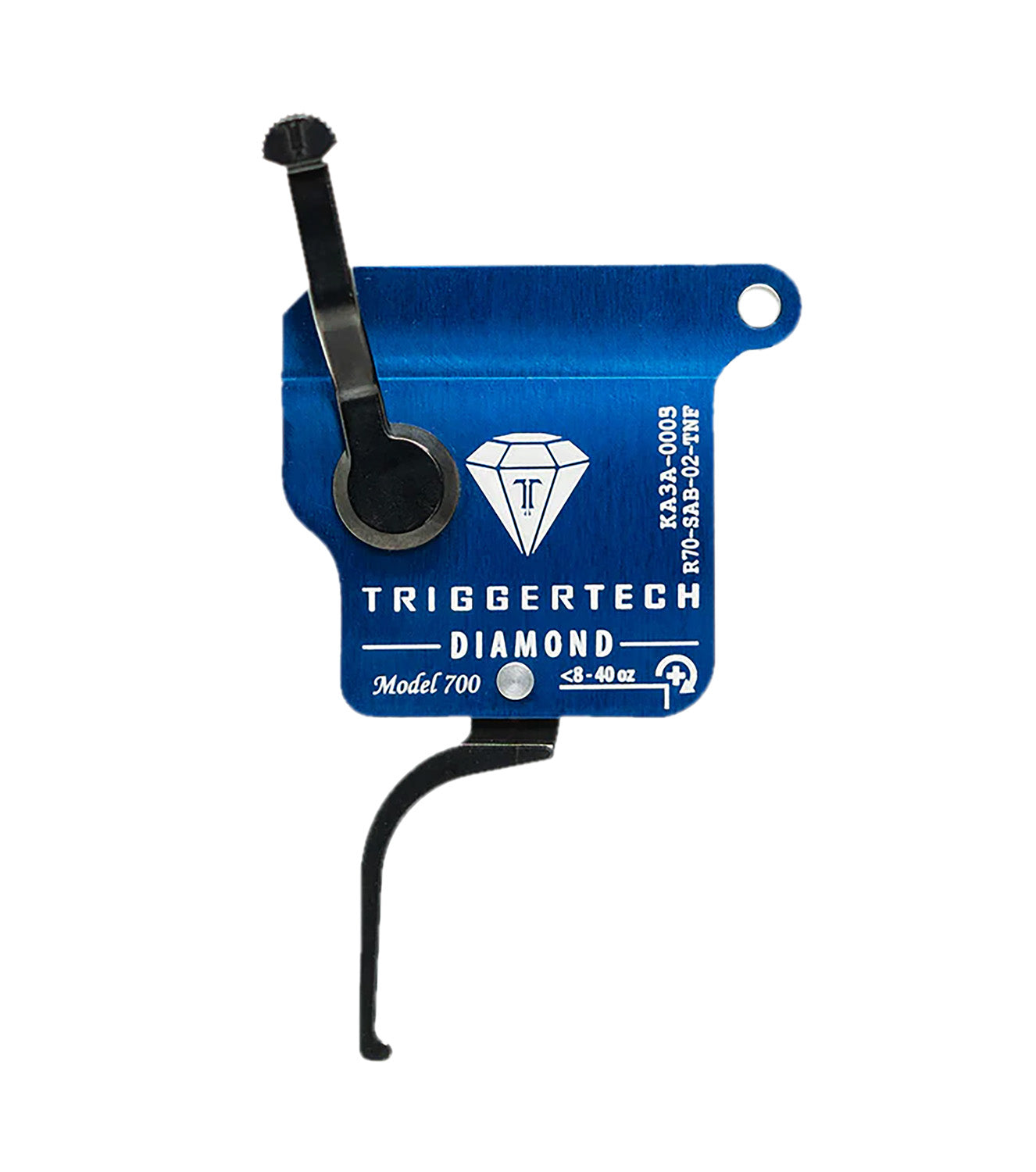 TriggerTech Remington 700 Diamond Black Straight Flat Drop-In Trigger Right Hand