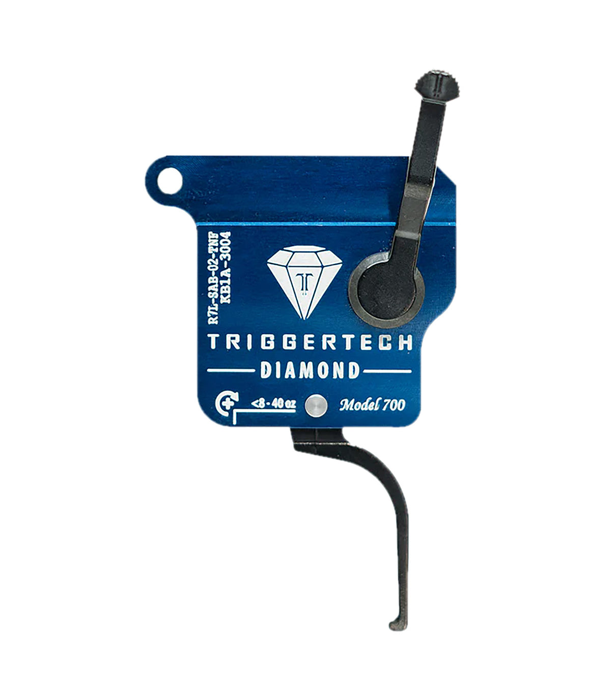 TriggerTech Remington 700 Diamond Black Straight Flat Drop-In Trigger Left Hand