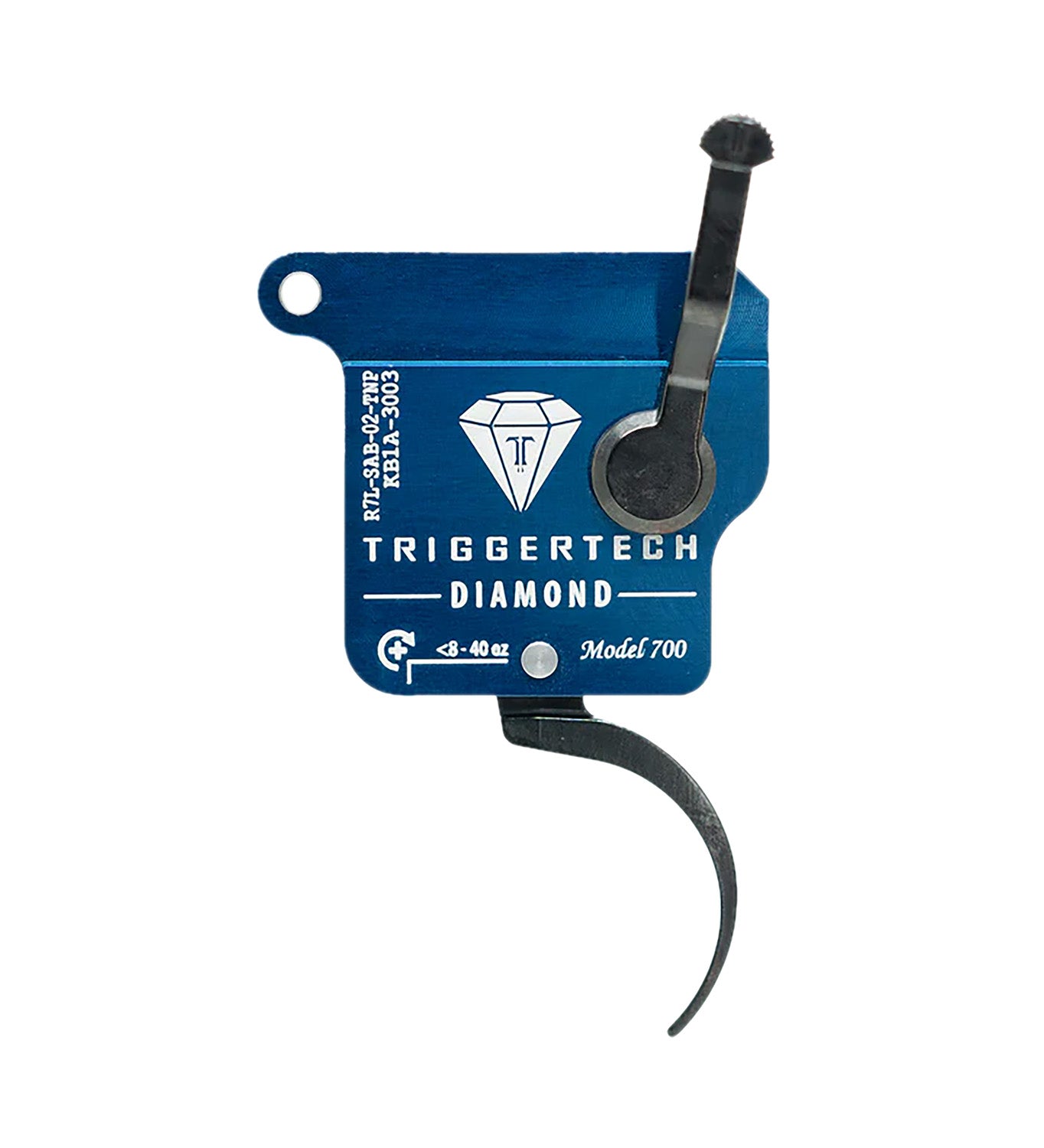 TriggerTech Remington 700 Diamond Black Pro Curved Drop-In Trigger Left Hand