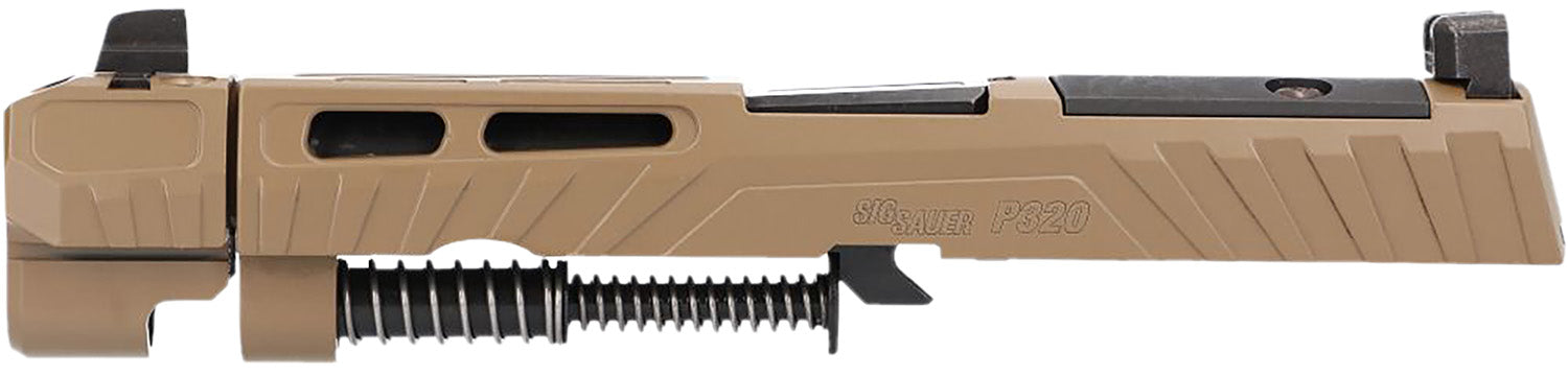 Sig Sauer 8901129 P320 9mm Coyote Brown Optic Ready Stainless Slide with Detachable Compensator
