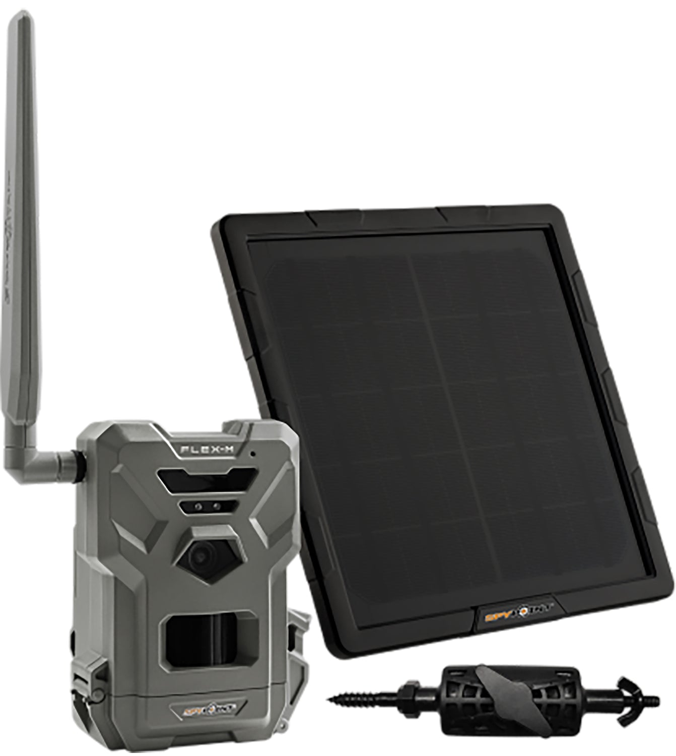 Spypoint FLEX-M Solar Bundle Trail Camera with Compact Lithium Battery Solar Panel