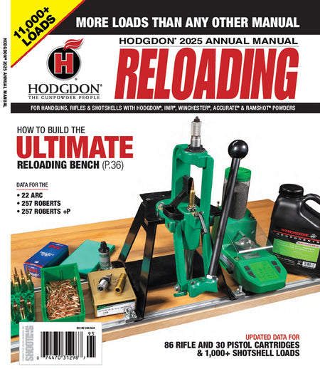 Hodgdon AM25 2025 Reloading Data Manual Annual Edition