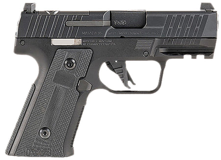 IWI US M9SLIM10CE MASADA Slim Commander Elite Compact Frame 9mm Luger 10+1 3.40" Black Button-Rifled Barrel, Black Optic Ready/Serrated Steel Slide, Black Aluminum Frame w/Picatinny Rail, Polymer Grip