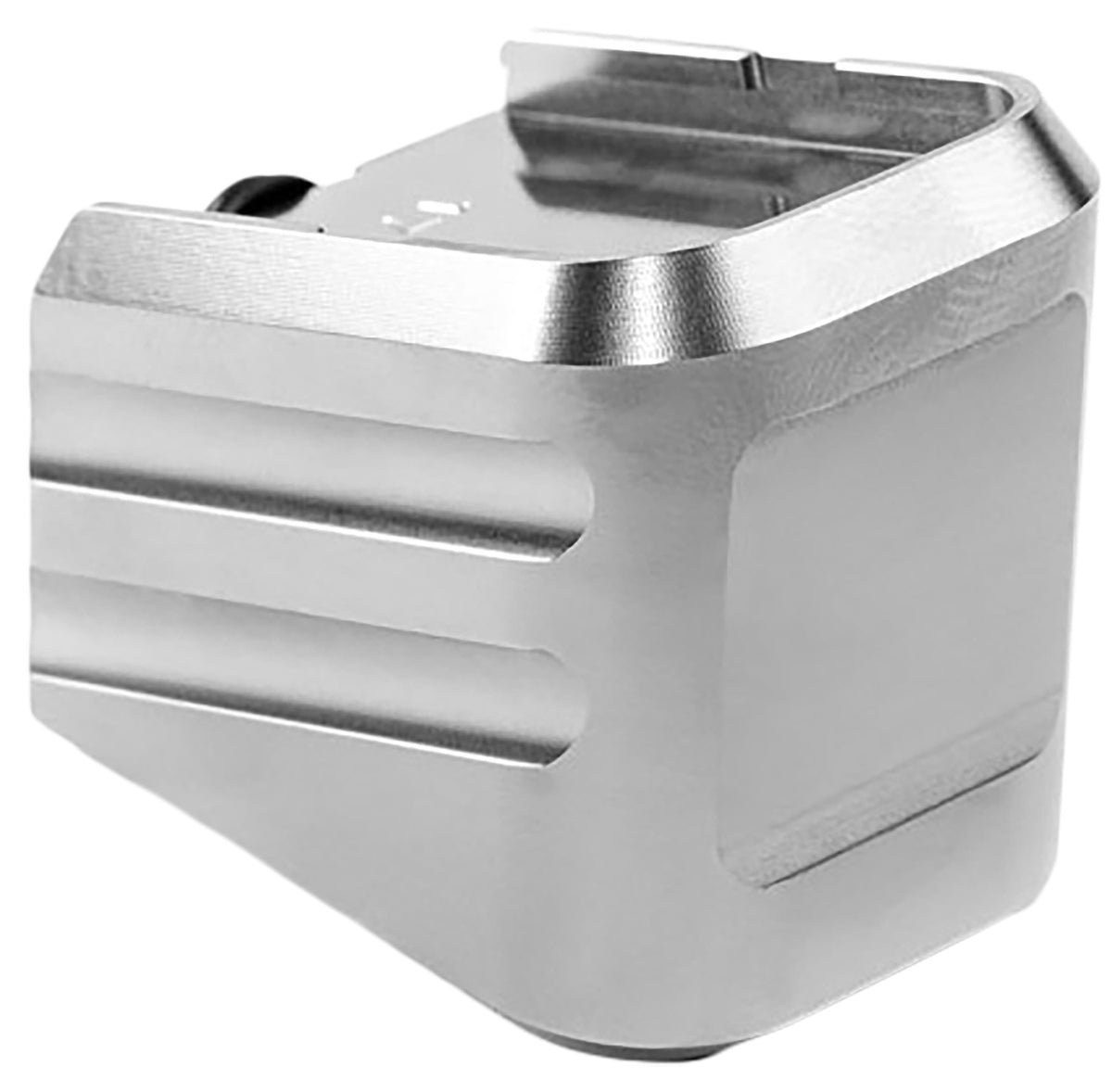Cross Armory Silver Aluminum +0 Magazine Extension Compatible with Glock 17/22/31 Gen 1-5