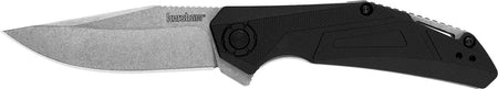 Kershaw 1370 Camshaft Assisted Opening Folder 3" Clip Point 4Cr14 Stonewashed Blade, Black GFN Handle