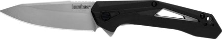 Kershaw 1385 Airlock Starter Series Folder 3" Drop Point 5Cr13MoV Blade, Black GFN with Stainless Liner Handle