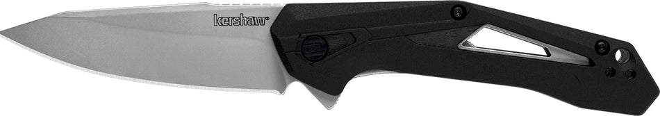 Kershaw 1385 Airlock Starter Series Folder 3" Drop Point 5Cr13MoV Blade, Black GFN with Stainless Liner Handle