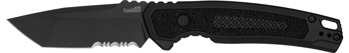 Kershaw 7105 Launch 16 Automatic Tanto Folder 3.45" CPM M4 Blade with Black Cerakote Aluminum Handle