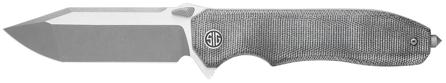 Sig Sauer VA9SBT Validus Folding Pocket Knife 3.78" Modified Tanto, Salt & Pepper Micarta
