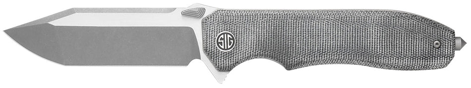 Sig Sauer VA9SBT Validus Folding Pocket Knife 3.78" Modified Tanto, Salt & Pepper Micarta