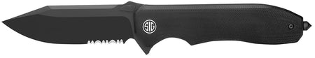 Sig Sauer VA9BBS Validus Folding Knife 3.78" Drop Point Black PVD M390, Black G10