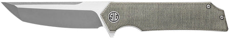 Sig Sauer TS8SG Tsuru Folding Pocket Knife 3.30" Satin Tanto 154CM, Green Micarta