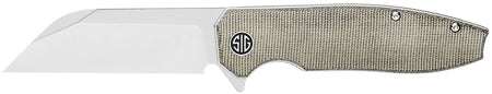 Sig Sauer KA7SG Karak Folding Pocket Knife 3.25" Wharncliffe Black PVD, Green Canvas Micarta