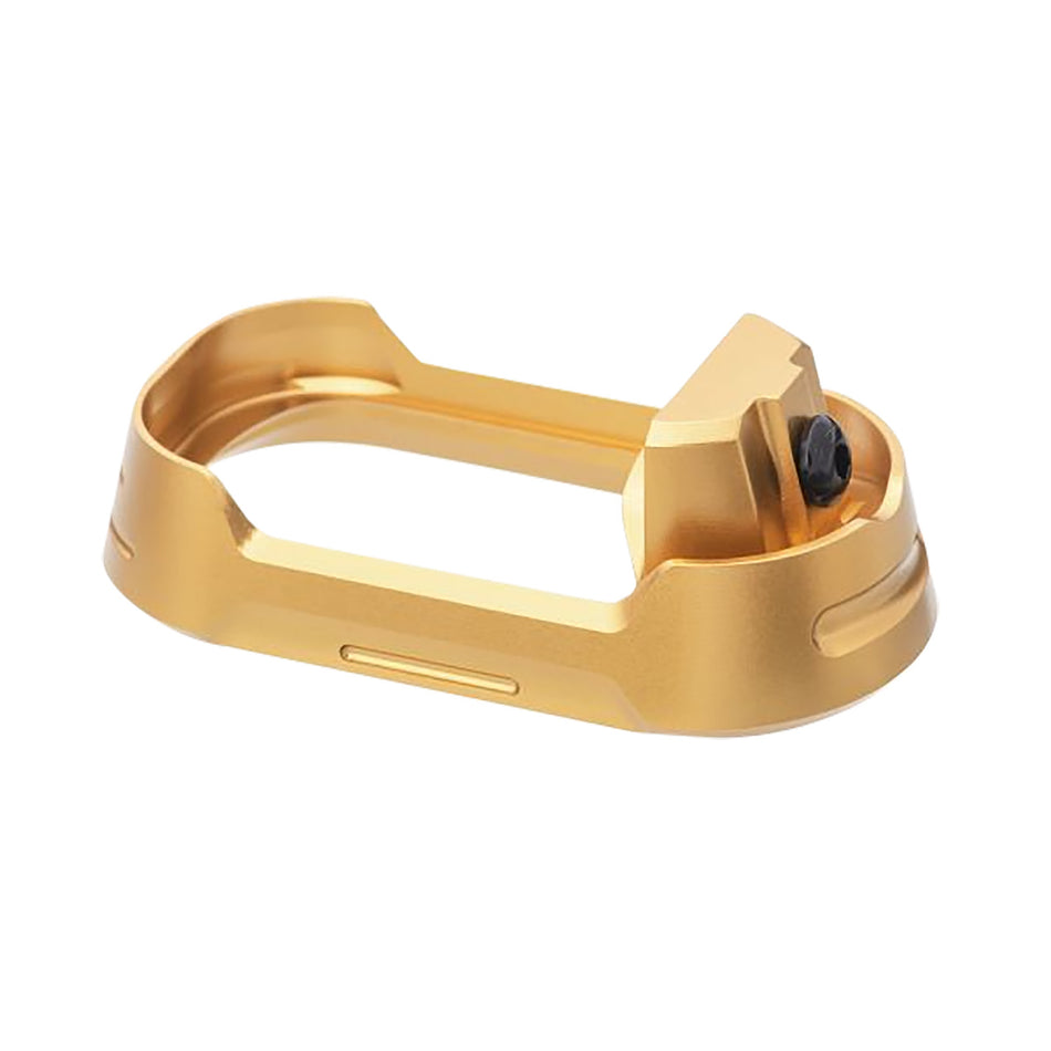 Tyrant CNC Glock 19 Gen 3/4 Compatible Magwell in Gold Aluminum