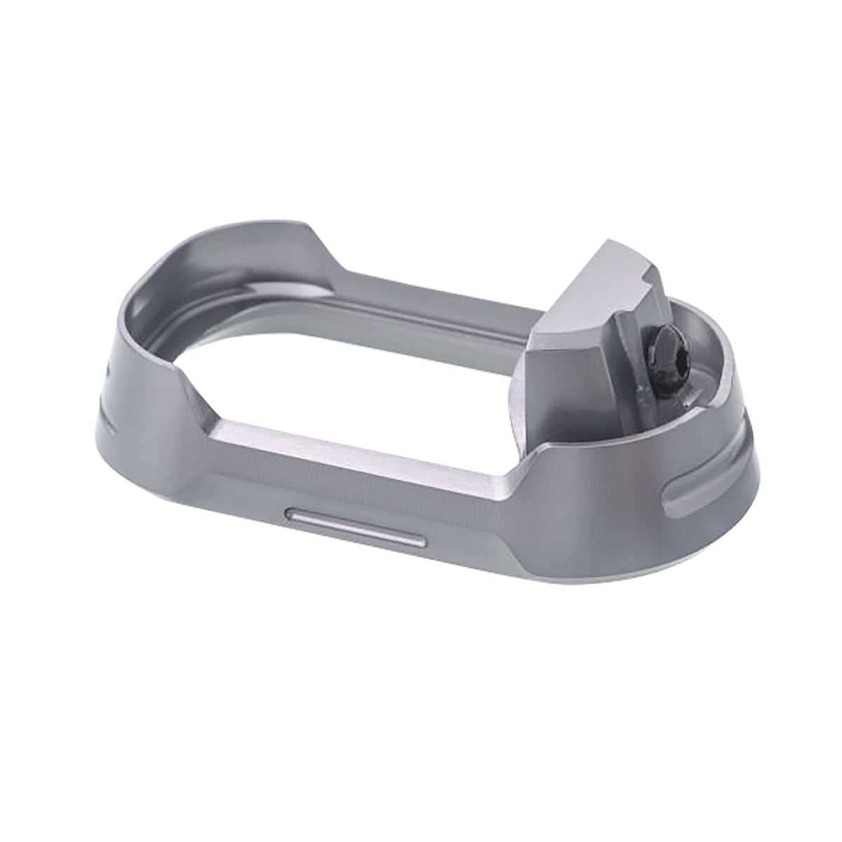 Tyrant CNC Glock 17 Gen4 Compatible Magwell in Grey Aluminum