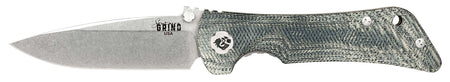 Southern Grind Spider Monkey 3.25" Folding Drop Point CPM MagnaCut Blade, 4.19" Denim Micarta Handle with Pocket Clip