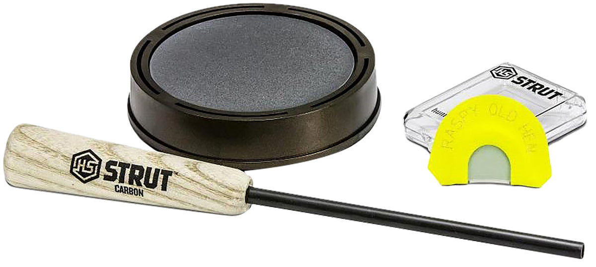 Hunters Specialties HSSTR07010 Raspy Old Hen Slate Turkey Call and Premium Flex Diaphragm
