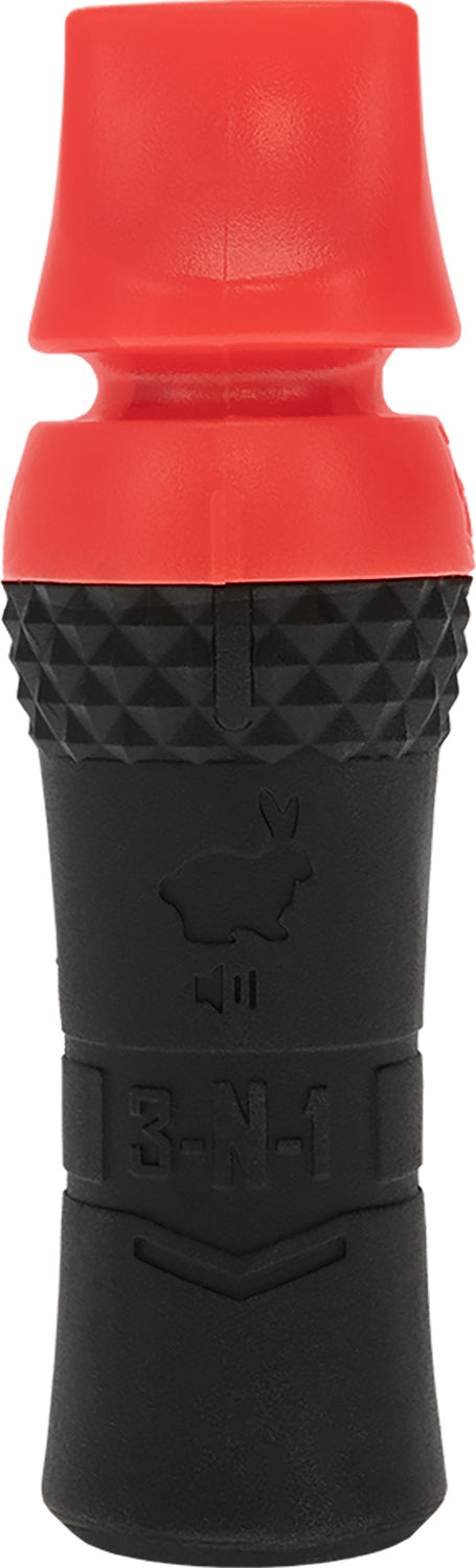 Hunters Specialties HSJS3N1PRCALL Multi-Position 3-In-1 Predator Call Black and Red