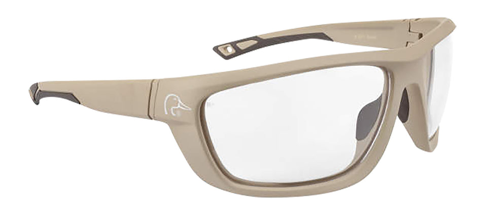 Radians DUFF13010C Ducks Unlimited Protective Eyewear Clear Lens Tan Frame