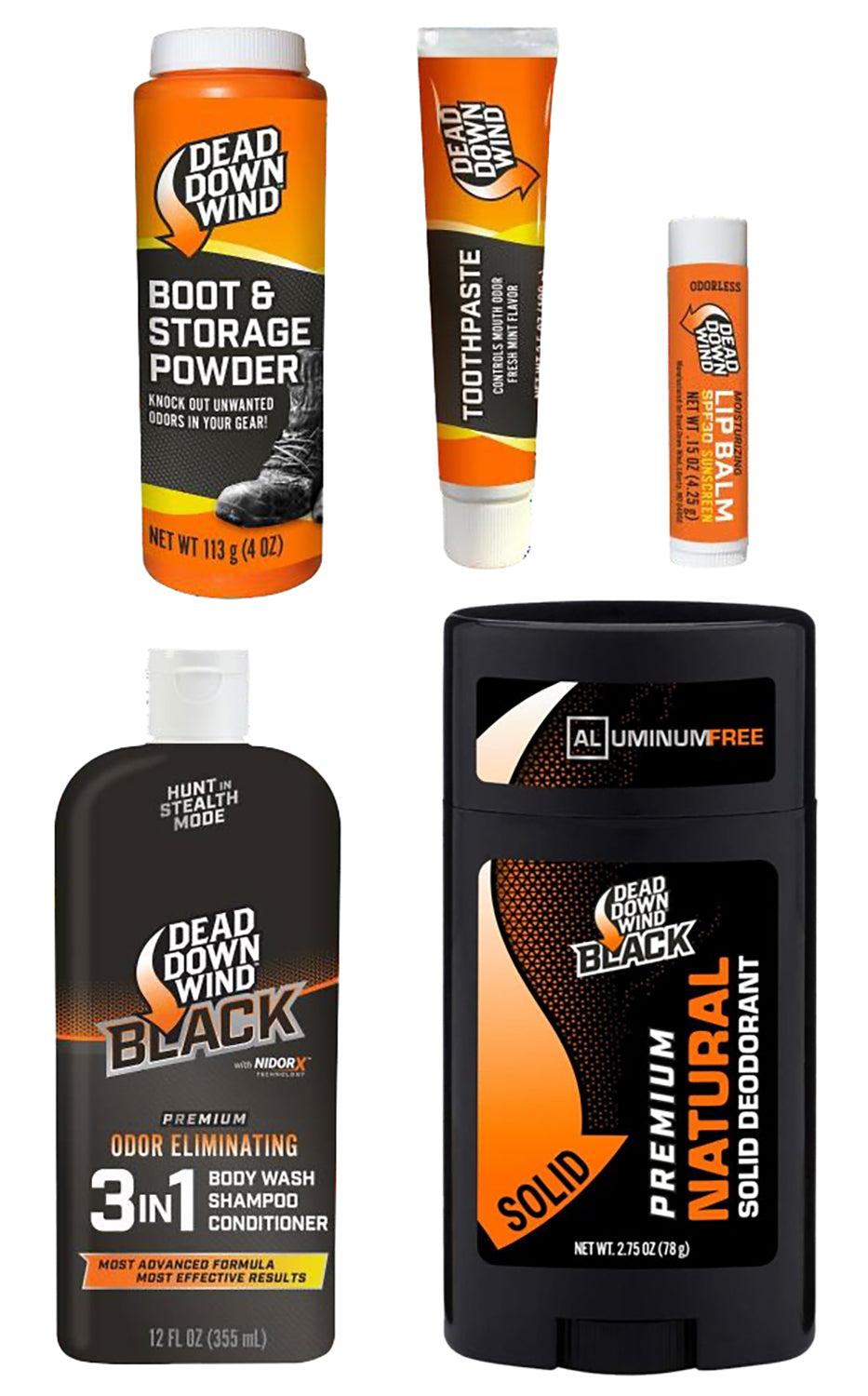 Dead Down Wind Scent-Control Hygiene Kit with Lip Balm and Toothpaste