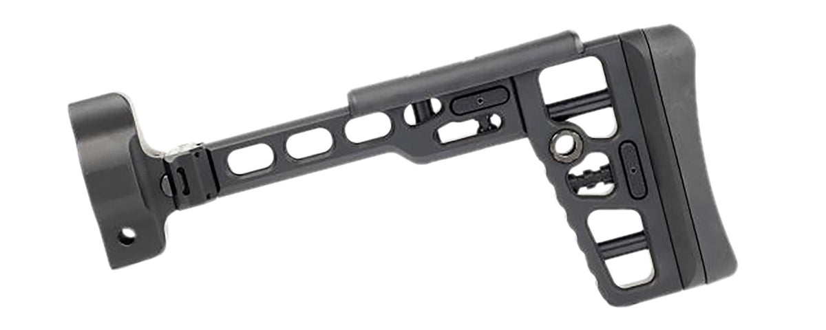Samson 040616301 Black Aluminum S.A.S Folding Adapter with MP5 End Cap