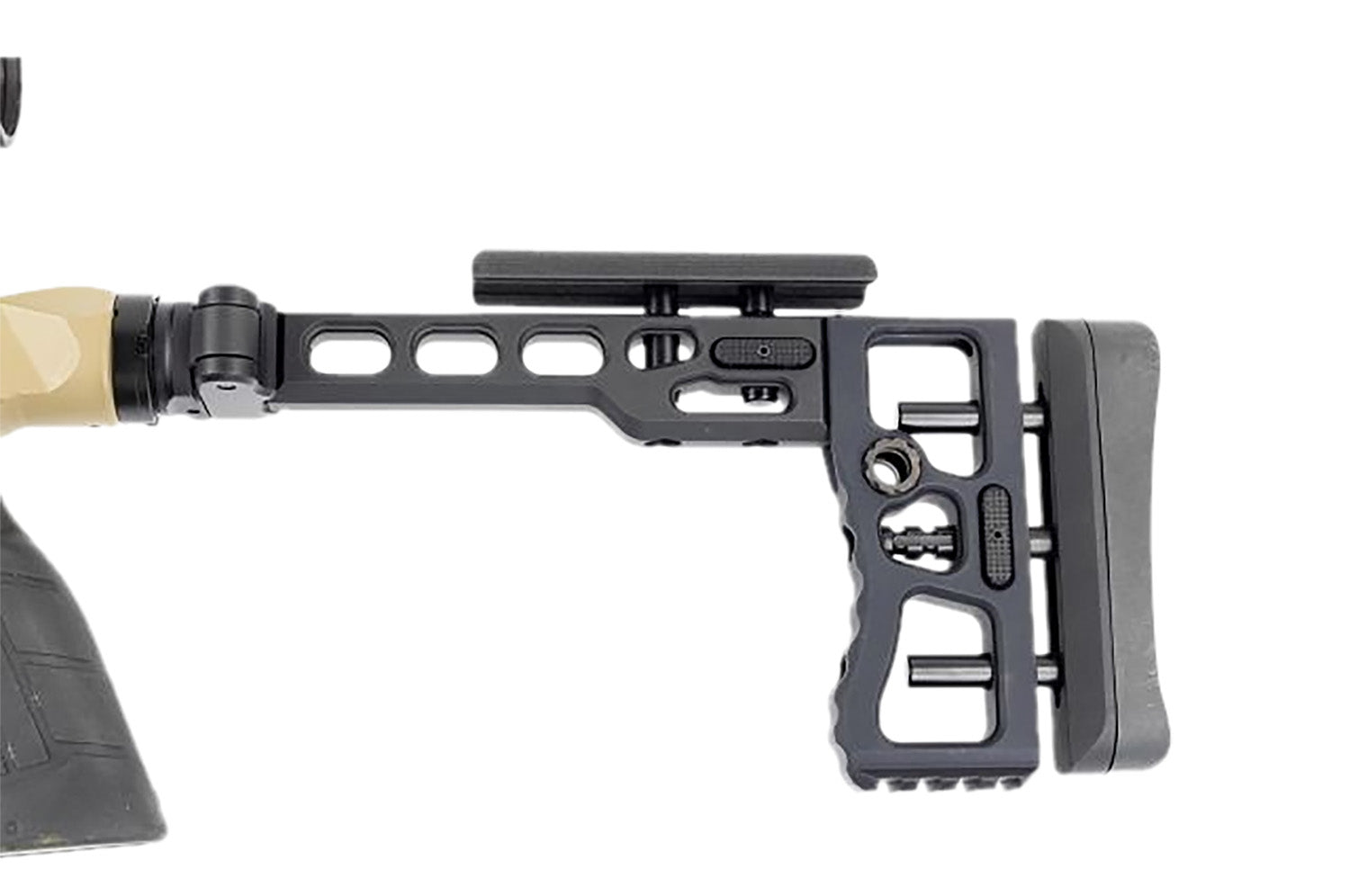 Samson 040616801 Black Anodized S.A.S Folding Stock for Tactical Firearms
