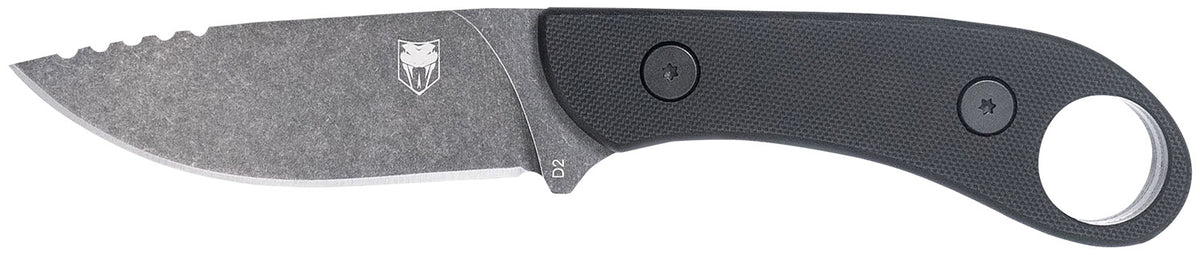 CobraTec Knives Skinner Gen II 3.50" Folding D2 Steel Blade Full Tang Black G10 Scales Handle