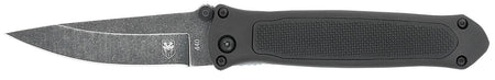 CobraTec Knives BLKHRQS Quick Strike 3.25" Automatic Folding Drop Point 440 SS Blade Black G10 Handle