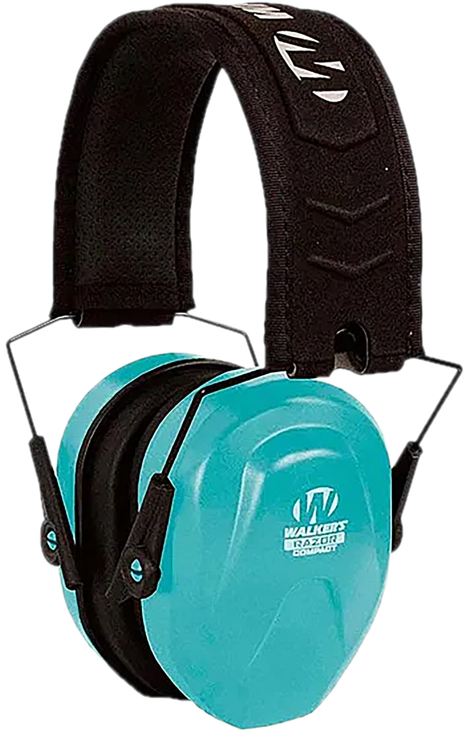 Walker's GWPCRSEMTL Razor Compact Electronic Muff 23 dB Teal Over the Head