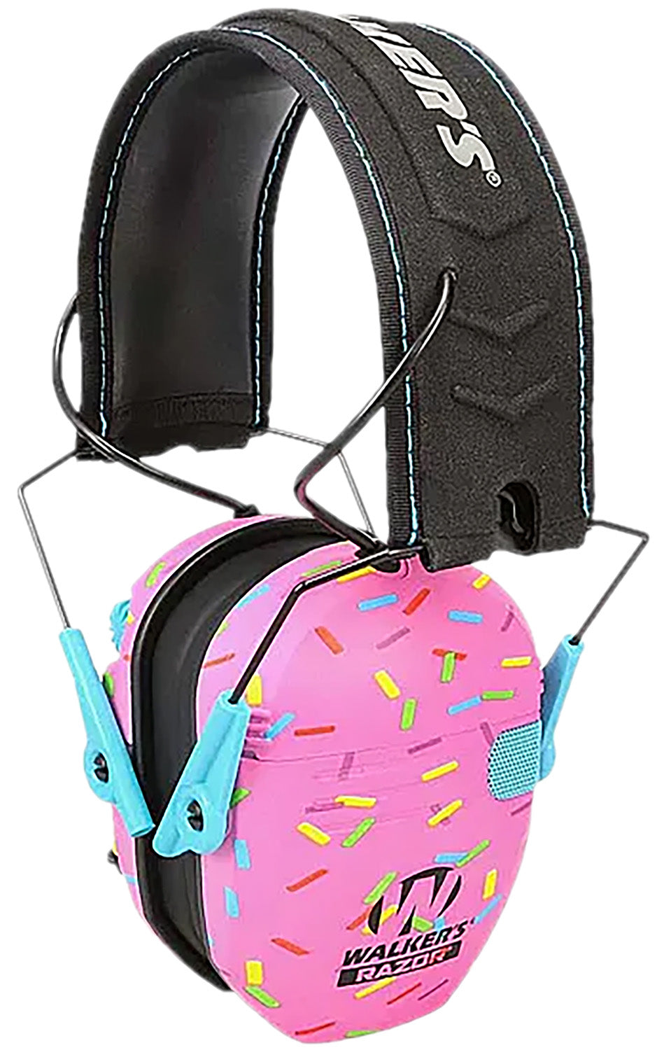 Walker's GWPFKDMSPRNKPK Youth Passive Over-the-Head Ear Muff Pink Sprinkles