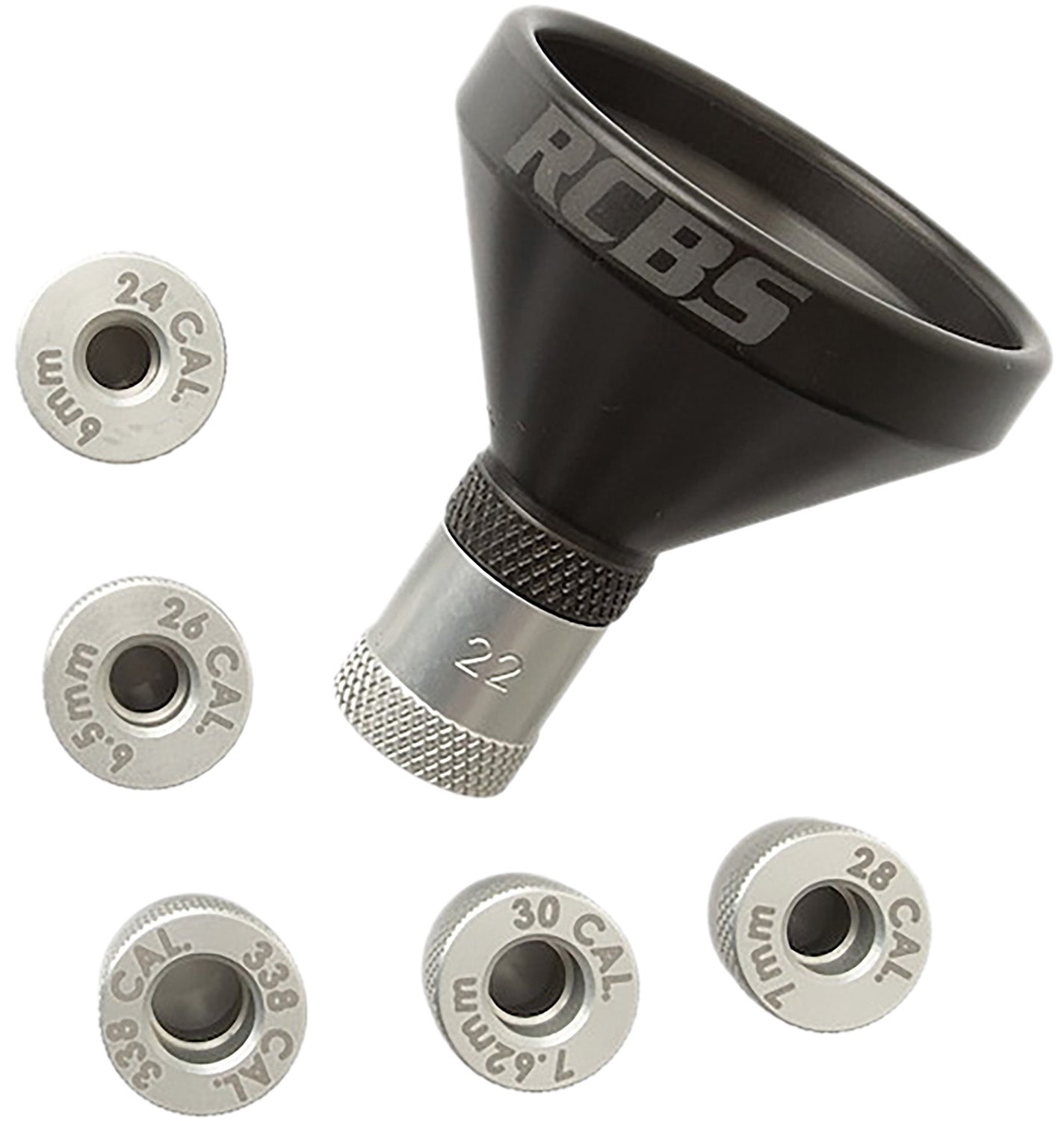RCBS MatchMaster Powder Funnel Kit Aluminum with Storage Case