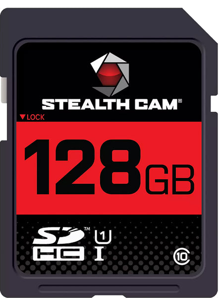 Stealth Cam 128GB SD Card Low Power Consumption Speed Class 10