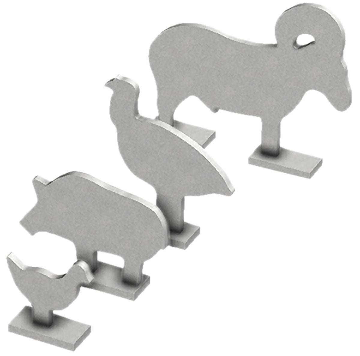 Birchwood Casey BC-47422 1/5 Scale Silhouette Knock Over Targets Powder-Coated Steel