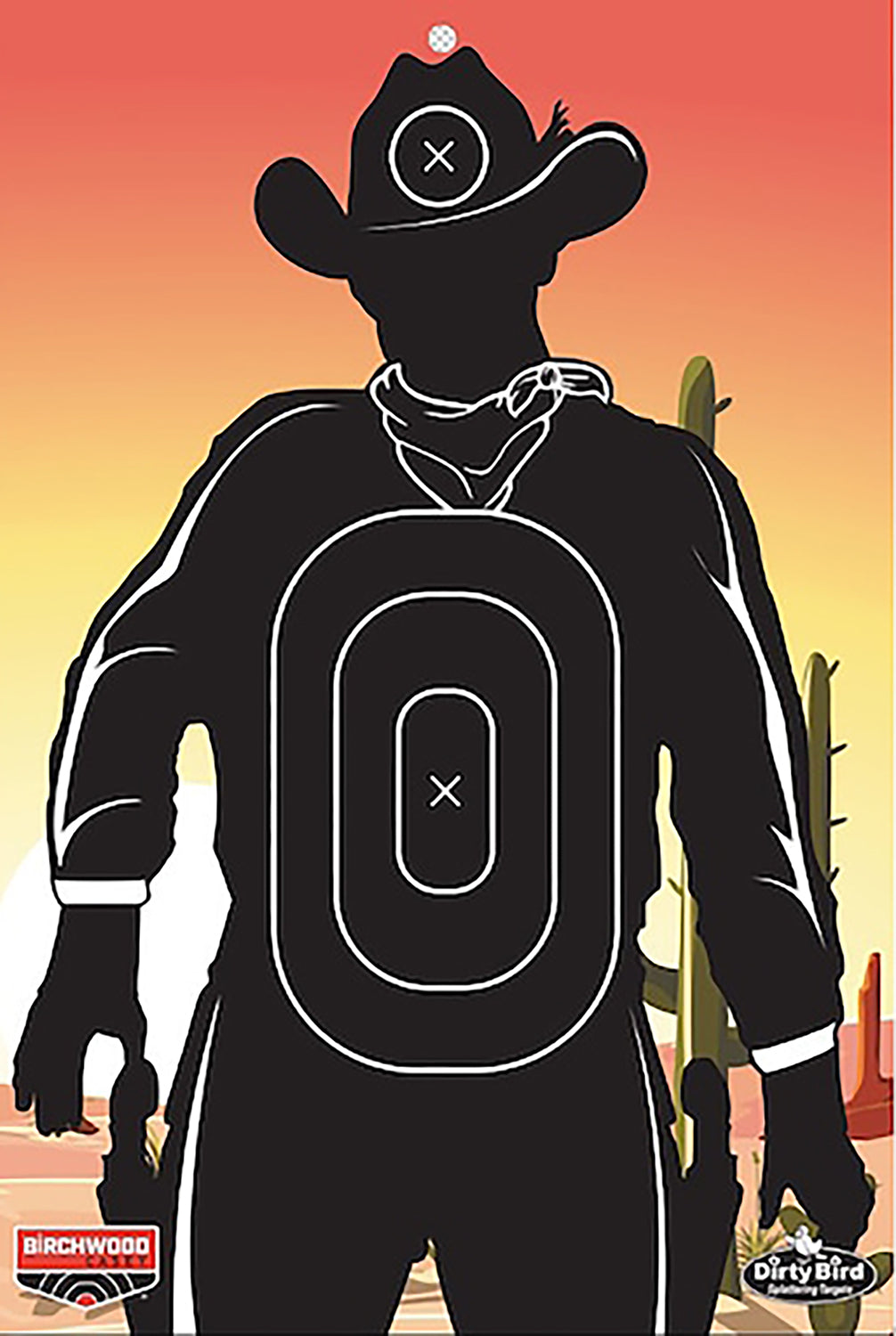 Birchwood Casey BC-35771 Gunslinger Skyline Dirty Bird Paper Targets 12"x18" 6 Pack