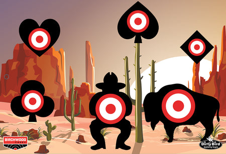 Birchwood Casey BC-35776 Aces High Dirty Bird Paper Targets 12"x18" 6 Pack