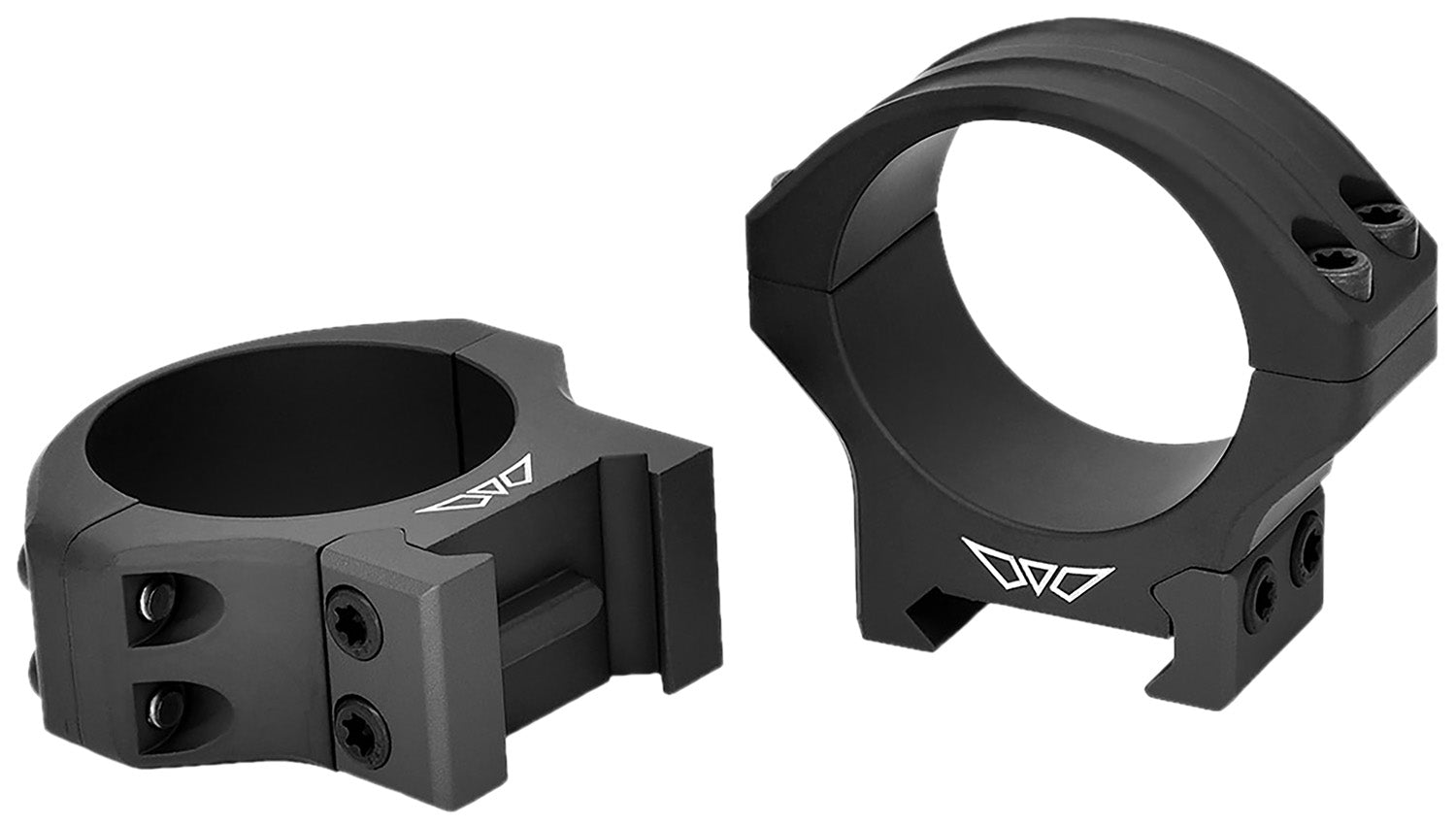 Warne 520M 34mm Matte Black Steel Maxima Horizontal Low Scope Rings Picatinny/Weaver