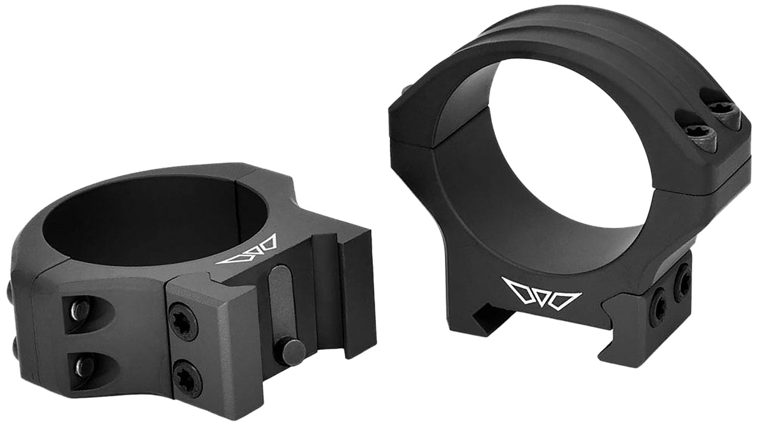 Warne HyperLite 8550M Black Aluminum 1-Inch Medium Scope Rings Weaver/Picatinny/Maxima