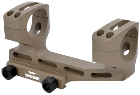 Warne LRSKEL30DE 30mm Skeletonized Scope Mount Combo Dark Earth Aluminum 20 MOA Extended MSR