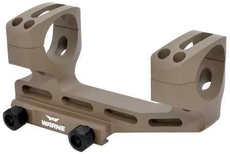 Warne LRSKEL34DE 34mm Skeletonized Scope Mount Combo Dark Earth Aluminum 20 MOA MSR