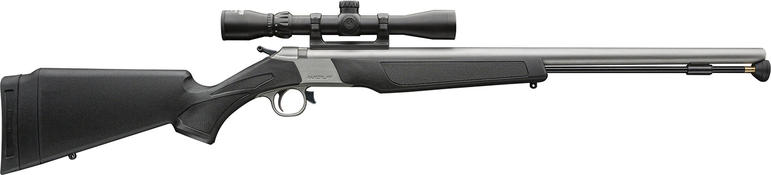 CVA Wolf V2 209 Magnum .50 Cal 24" SS/Black Muzzleloader w/ 3-9x32 Scope Bundle