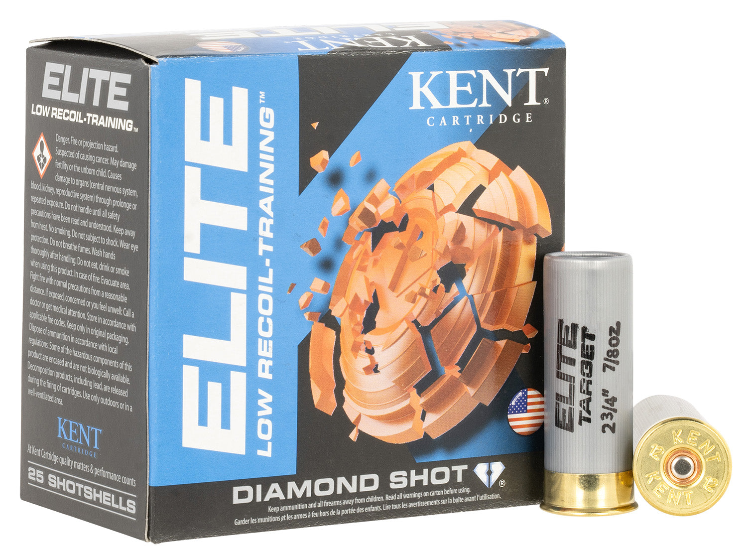 Kent Cartridge 12 Gauge Shotgun Ammo  2.75 in 7/8 oz #8